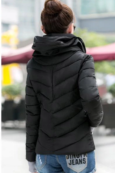 Günlük Su Geçirmez Kışlık Kadın Şişme Mont - 3