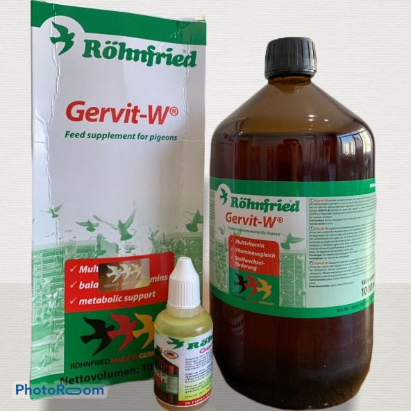 Kafes Kuşları İçin Vitamin, Röhnfried Gervit-W Multivitamin 20 mL ( En İyi Kuş Vitamini )