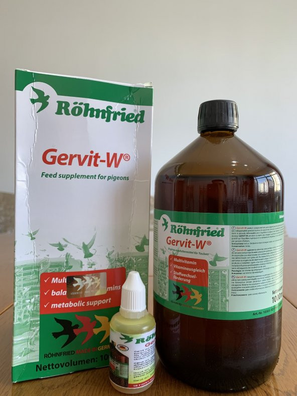 Kafes Kuşları İçin Vitamin, Röhnfried Gervit-W Multivitamin 20 mL ( En İyi Kuş Vitamini ) - 6