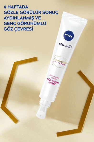 Nivea Luminous630 Koyu Halka Karşıtı Göz Bakım Kremi 15ml, Aydınlık Göz Çevresi, Hyaluronik Asit Etkili - 4