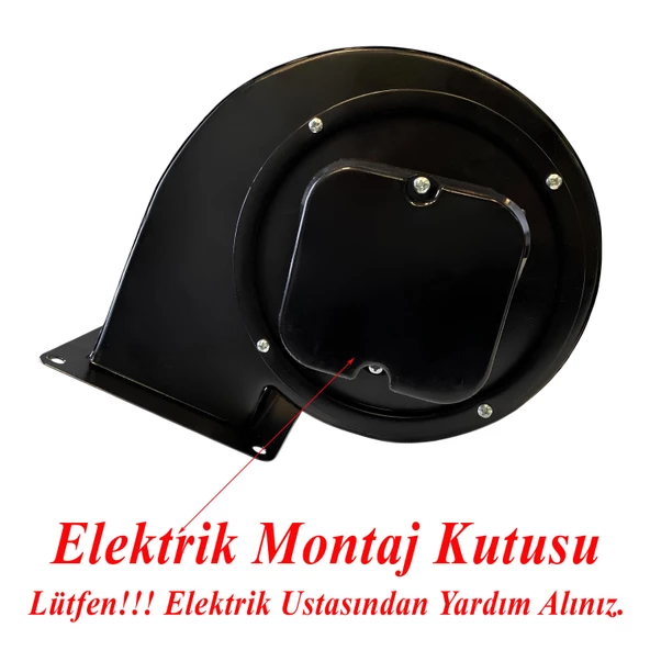 Havalandırma Aspiratörü Salyangoz Fan BDRS140-60 Tek Emişli Kirli Hava Kötü Koku Metal Vantilatör - 3