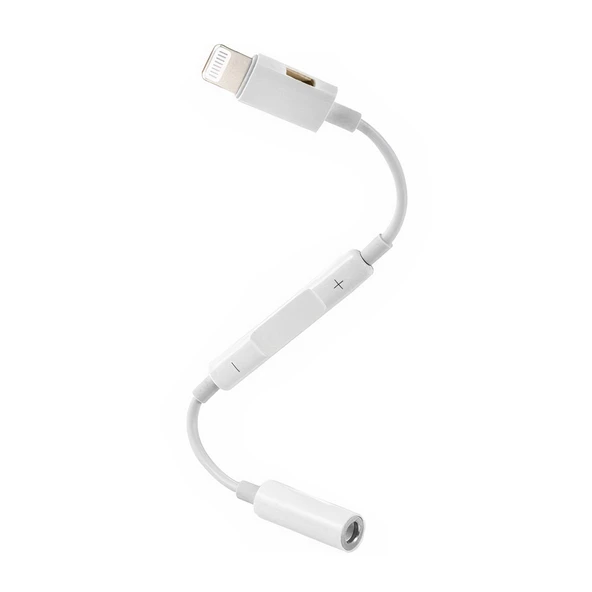 JH-024 IPHONE LIGHTNING TO 3.5MM AUX KULAKLIK JACK ÇEVİRİCİ 14 CM KABLO