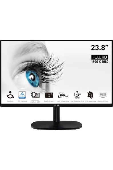 MSI PRO MP245V 23.8" FHD VA 100HZ 1MS ANTI-GLARE FLAT MONITOR