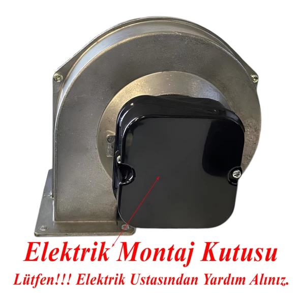 Havalandırma Aspiratörü Salyangoz Fan BDRAS120-60 Alüminyum Gövdeli Metal Kirli Hava Kötü Koku - Resim 2