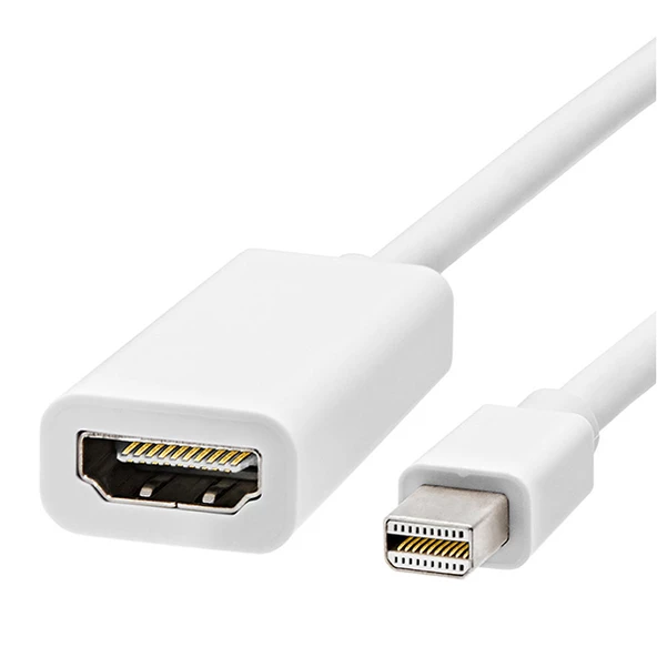 MİNİ DİSPLAY PORT ERKEK TO HDMI DİŞİ 15 CM ÇEVİRİCİ KABLO (4776)