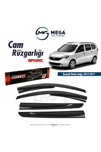 Dacia Lodgy 2012-2017 Cam Rüzgarlık Mugen Tip