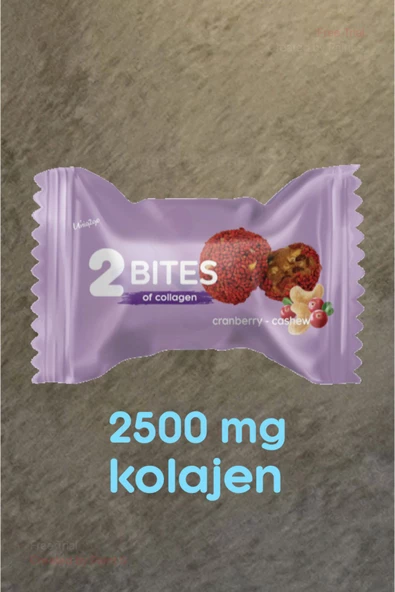 2 Bites Kaju Ve Kızılcık Parçacıklı Kolajen-protein Topları (10 Adet X 16g)