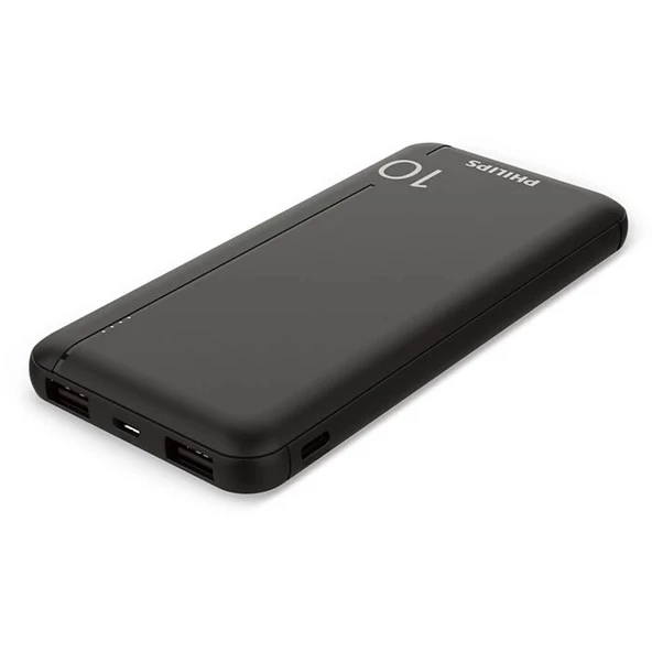 PHILIPS DLP1810CB SİYAH POWERBANK 10.000MH 2 USB A USB-C