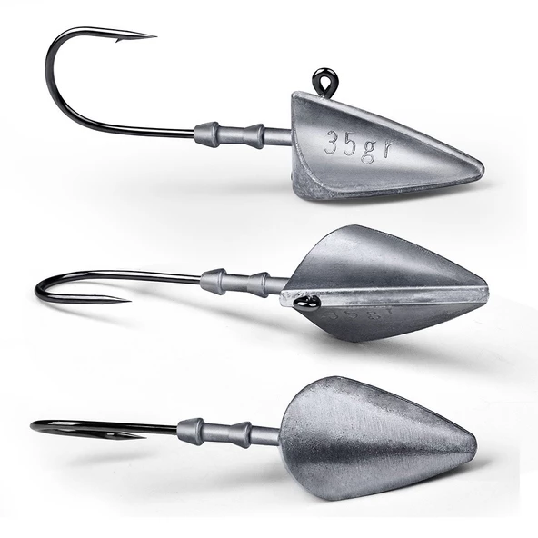 Hokkaido Strike 35 gram 4 Adet Üçgen Kafa Jig Head - 2
