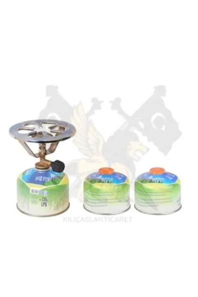 NURGAZ PERGAMON OCAK 2 ADET 230 GR KARTUŞLU SET - Resim 2