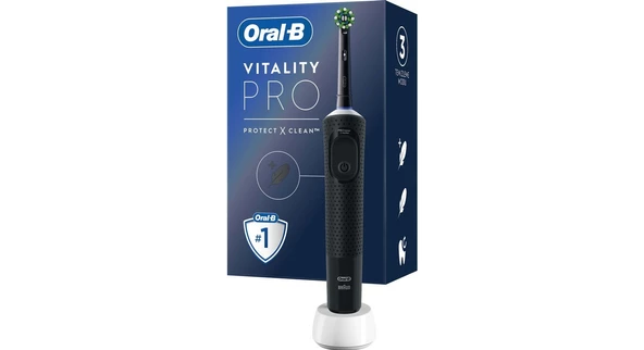 Oral-B D103 Vitality Pro Cross Action Şarjlı Diş Fırçası - Siyah