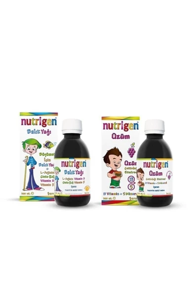 Nutrigen Balık Yağı Şurubu 200 Ml + Üzüm Çekirdeği Şurubu 200 Ml ürün görseli