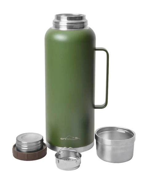 CAMPOUT ÇİFT KATMANLI TERMOS 2600 ML YEŞİL - 2