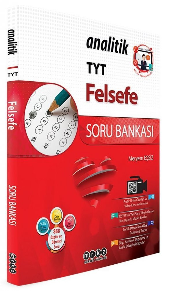 MERKEZ YAYINLARI TYT ANALİTİK FELSEFE SORU BANKASI