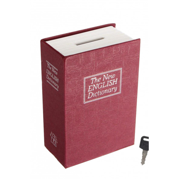 MÜHLEN Secret Safe 115 Küçük Boy Gizli Kitap Şekli Anahtarlı Kumbara / Para Kasası