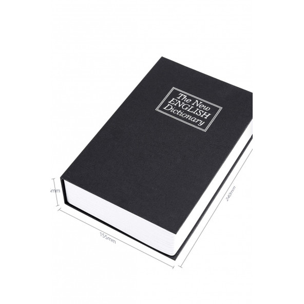 MÜHLEN Secret Safe 240 Büyük Boy Kitap Şekli Gizli & Şifreli Para ve Değerli Eşya KasasI - 3