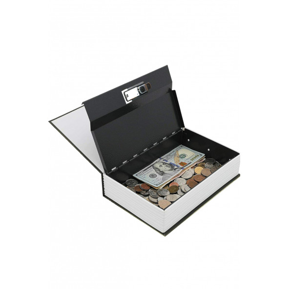 MÜHLEN Secret Safe 240 Büyük Boy Kitap Şekli Gizli & Şifreli Para ve Değerli Eşya KasasI - 4