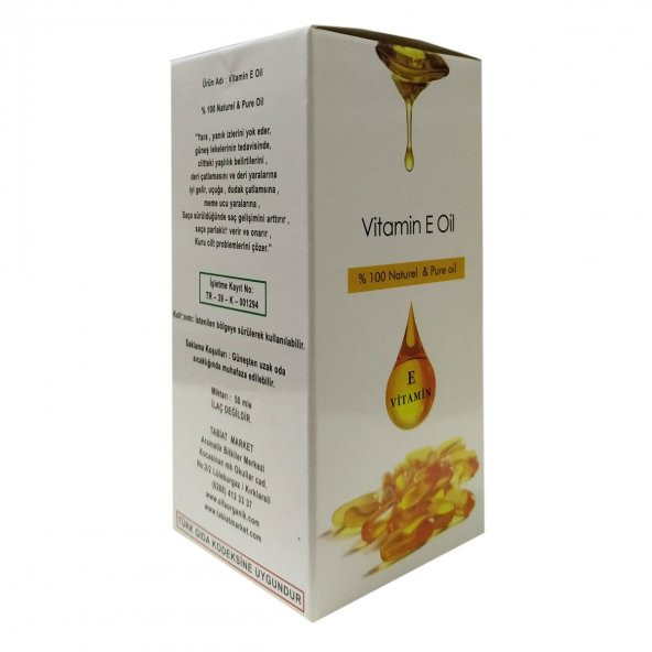 Saf E Vitamini Yağı 50 ML - Saç ve Cilt Bakımı - 5