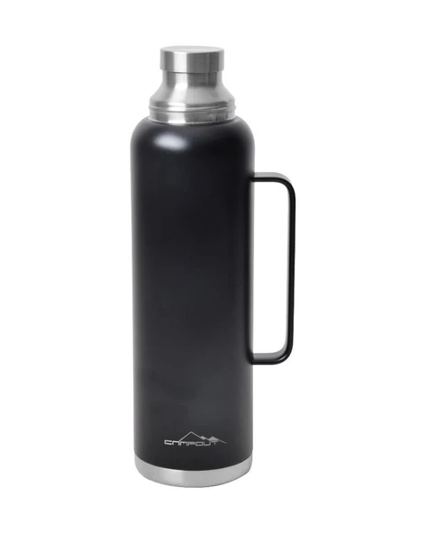 NURGAZ CAMPOUT ÇİFT KATMANLI TERMOS 1500 ML SİYAH - 2