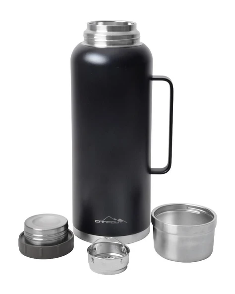 CAMPOUT ÇİFT KATMANLI TERMOS 2600 ML SİYAH - 2