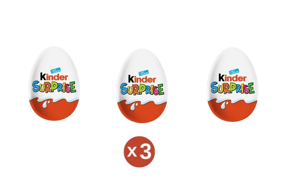 Kinder Sürpriz Yumurta 20 g - 3 Adet