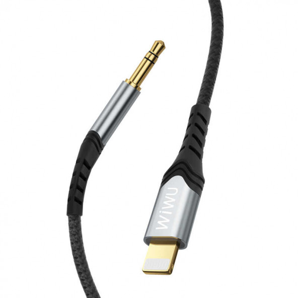 3.5mm ve Lightning Ses İletim Kablosu YP02 Lightning To Aux Audio Cable (6973218943336)