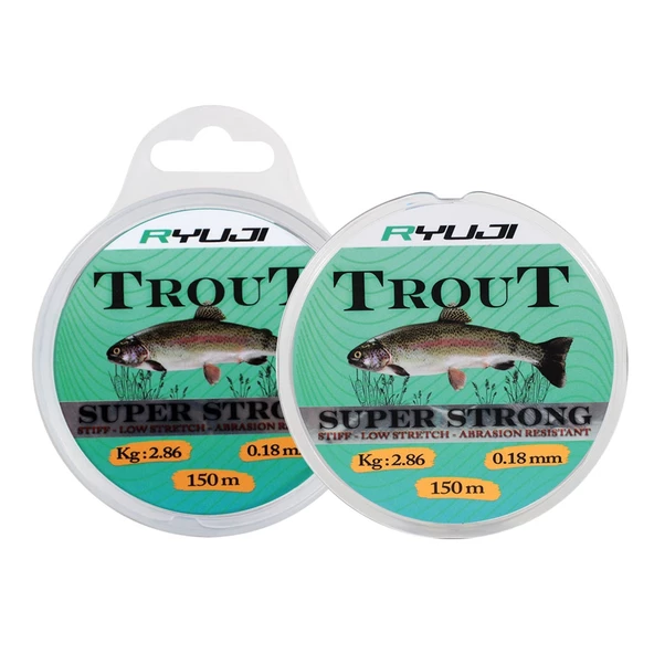 Ryuji Trout Carp Light Grey 150m Monofilament Misina Kalınlık (mm) : 0,22mm