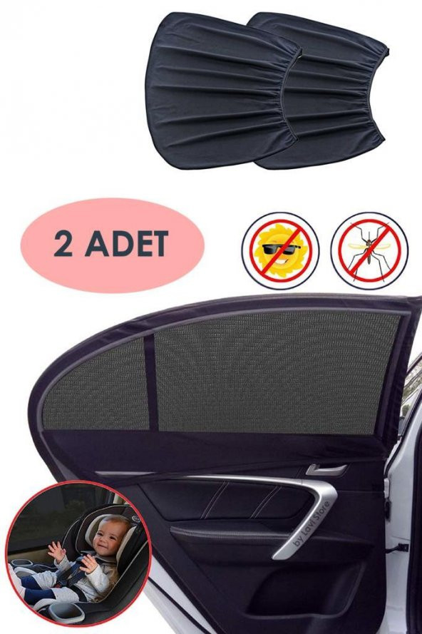 2x Araba Yan Cam Güneşlik Araç Arka Koltuk Güneş Koruma Perde Oto Anne Bebek Emzirme Örtüsü - 7