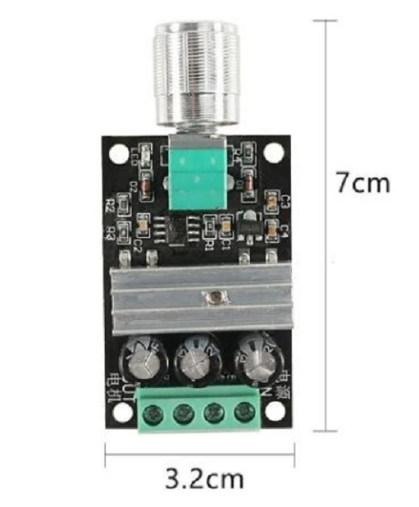 DC 6V-28V 3A 80W Pwm Motor Hız Kontrol Ayarlanabilir Hız Regülatörü Devresi