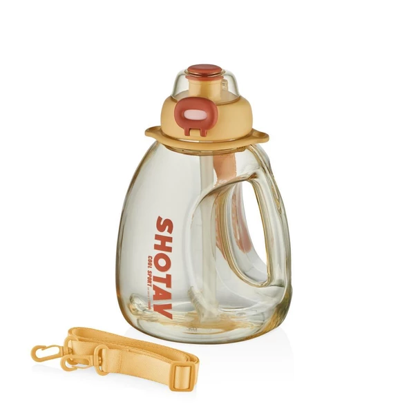 Shotay Hippo Su Matarası XL Tritan Sarı 1300Ml