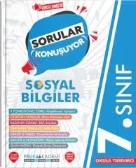 PRUVA AKADEMİ YAYINCILIK 7.SINIF SOSYAL BİLGİLER SORULAR KONUŞUYOR ürün görseli