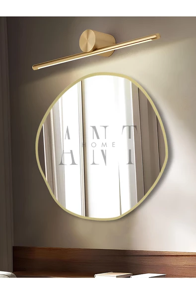 ant home arya 80 cm ayna asimetrik ayna, dekoratif ayna, duvar aynası banyo aynası holl aynası - Resim 2