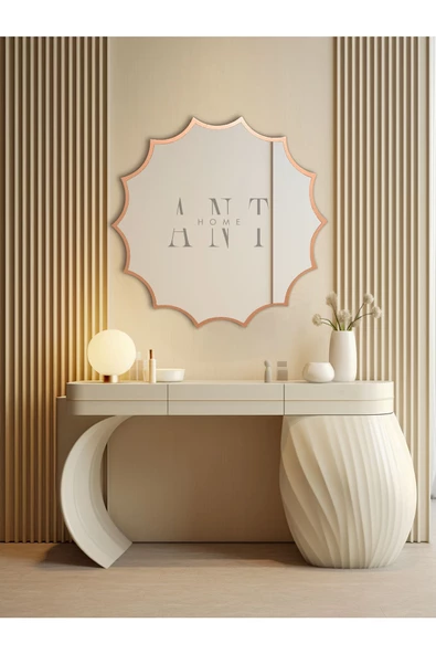 ant home Güneş Asimetrik Ayna, Duvar Aynası, Konsol Aynası, Holl Aynası - 5
