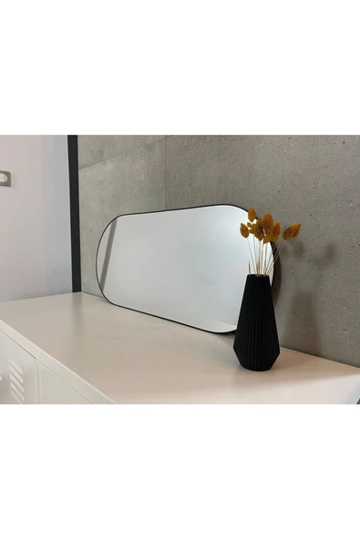 CG HOME Model Alfa Dekoratif Ayna Duvar Aynası Konsol Aynası Boy Aynası Mdf 120cm X 50 Cm Elips Ayna - 4