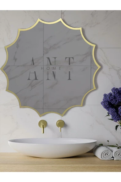 ant home Güneş Asimetrik Ayna, Duvar Aynası, Konsol Aynası, Holl Aynası - Resim 4