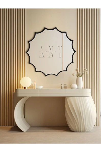 ant home Güneş Asimetrik Ayna, Duvar Aynası, Konsol Aynası, Holl Aynası - Resim 4