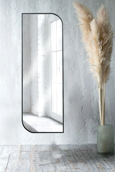 CG HOME Nice Boy Aynası 120x40 Konsol Aynası, Dresuar Aynası, Asimetrik Ayna - Resim 2