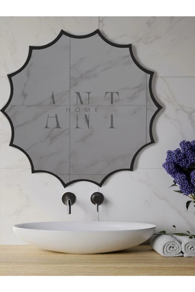 ant home Güneş Asimetrik Ayna, Duvar Aynası, Konsol Aynası, Holl Aynası - Resim 3