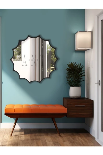 ant home Güneş Asimetrik Ayna, Duvar Aynası, Konsol Aynası, Holl Aynası - Resim 2