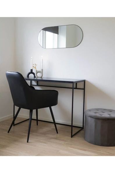 CG HOME Model Alfa Dekoratif Ayna Duvar Aynası Konsol Aynası Boy Aynası Mdf 120cm X 50 Cm Elips Ayna - 2