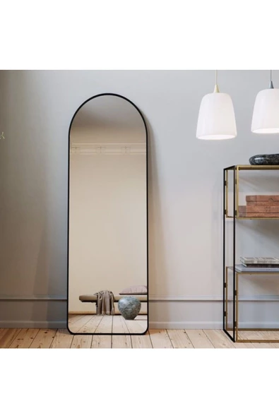 CG HOME dekoratif ayna mdf oval kesim boy ayna duvar aynası 165 X 45 cm - Resim 2