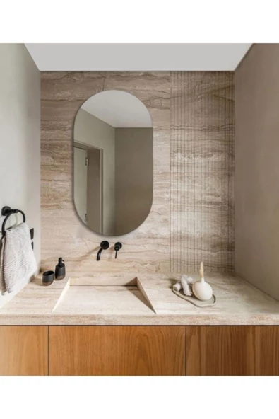 CG HOME 90 X 50 Cm Duvar Aynası, Dekoratif Ayna, Konsol Aynası, Hol Aynası, Dresuar Aynası,banyo Wc Aynası - 2