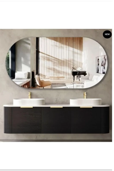 ant home 80 x 50 cm Duvar Aynası, Dekoratif Ayna, Konsol Aynası, Hol Aynası, Dresuar Aynası