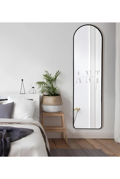 ant home dekoratif boy ayna, mdf oval kesim boy ayna, duvar aynası 165 X 45CM - 2