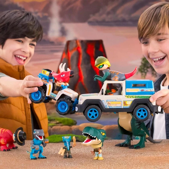 Pinypon Action Bir Pinypon Bebek ve 2 Dinozor, Macera Oyuncak Seti, 4 Yaş ve Üzeri Çocuklar için (700016684) - 5