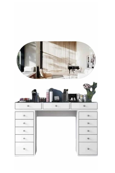 CG HOME 80 x 50 cm Duvar Aynası, Dekoratif Ayna, Konsol Aynası, Hol Aynası, Dresuar Aynası - Resim 3