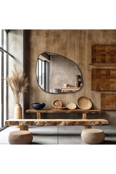 CG HOME Asimetrik Ayna, Konsol Aynası, Dresuar Aynası, Duvar Aynası - 5