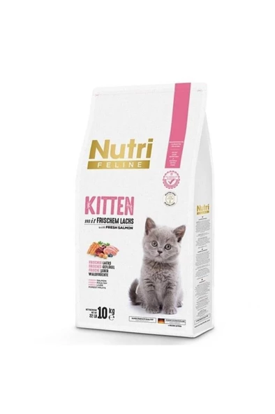Nutri Feline Kitten Glutensiz Somon Etli Yavru Kedi Maması 10 Kg