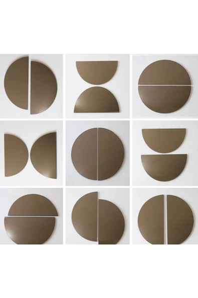 CG HOME Model Nes Dekoratif Ayna, Konsol Aynası, Hol Aynası, Dresuar Aynası, Bronz Ayna - 2