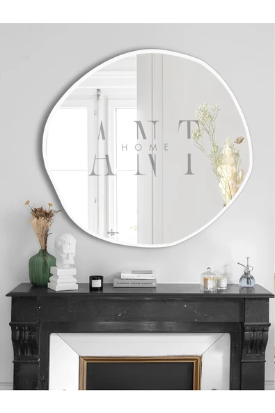 ant home arya 80 cm ayna asimetrik ayna, dekoratif ayna, duvar aynası banyo aynası holl aynası - 3